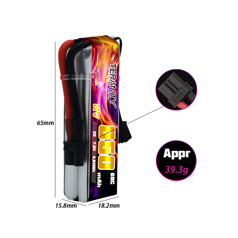 2/4/6/10PCS TERANTY 650mAh 2S  - Drone Battery Lipo ulasan dan harga