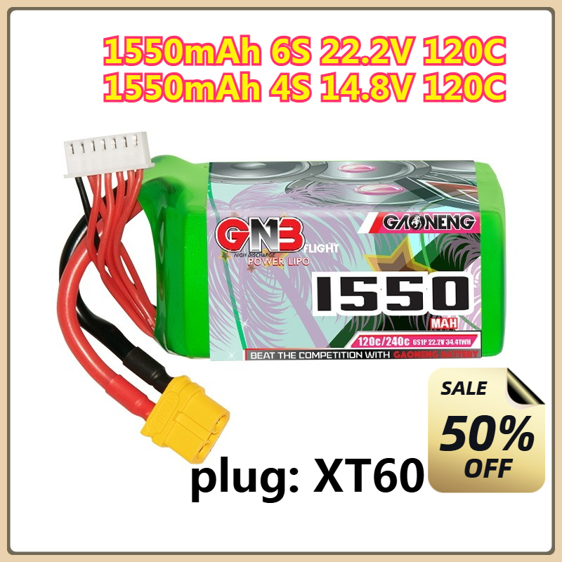 1550mAh 120C LiPo Battery 4S 1 - Drone Battery 6S ulasan dan harga