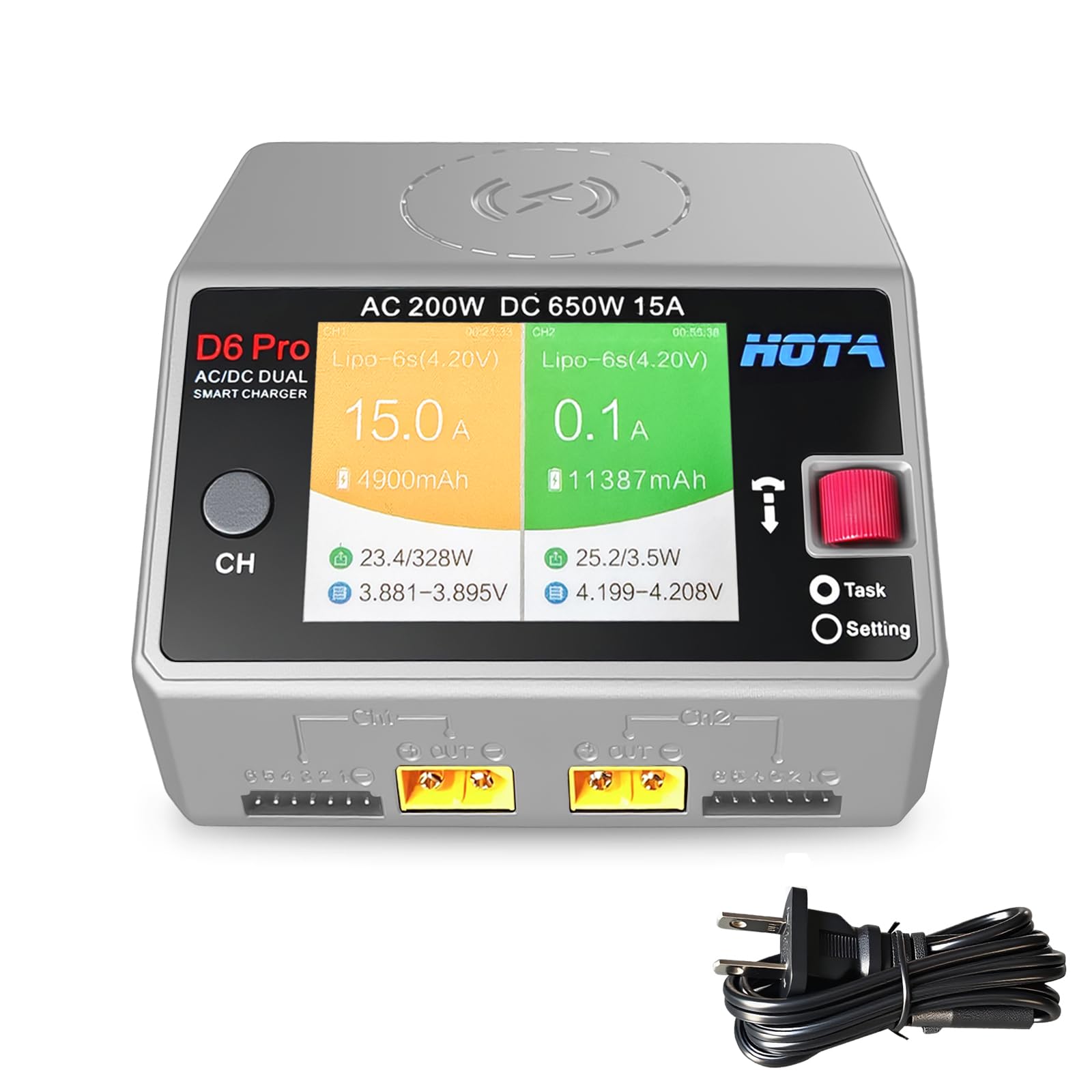 NEW HOTA D6 Pro Grey AC 200w D - Drone Battery Smart ulasan dan harga