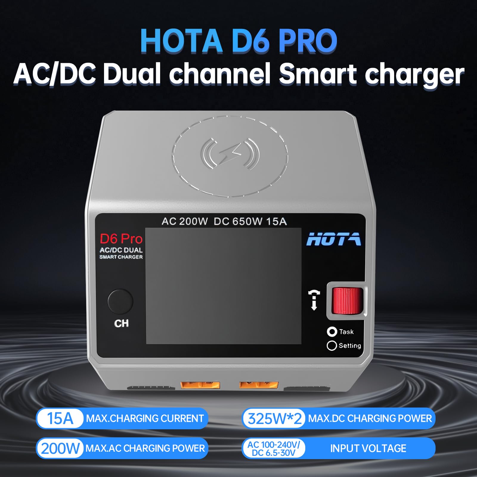 NEW HOTA D6 Pro Grey AC 200w D - Drone Battery Smart ulasan dan harga